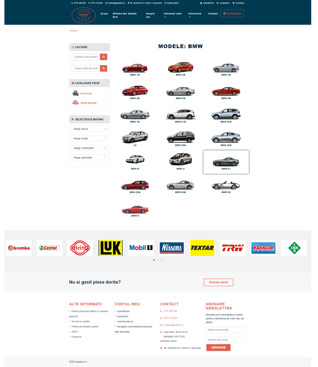 Magazin online de piese auto aftermarket (TecDoc) - autobro.ro