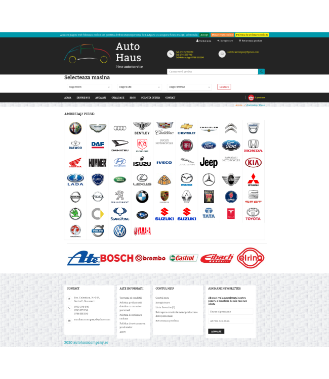 Aftermarket auto parts online store (TecDoc) - autohauscompany.ro/