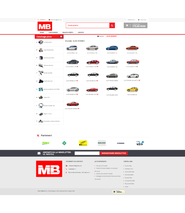 Online Store (shop) - mbauto.ro