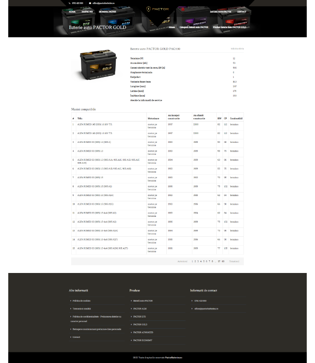 Product Catalogue - pactorbatteries.ro