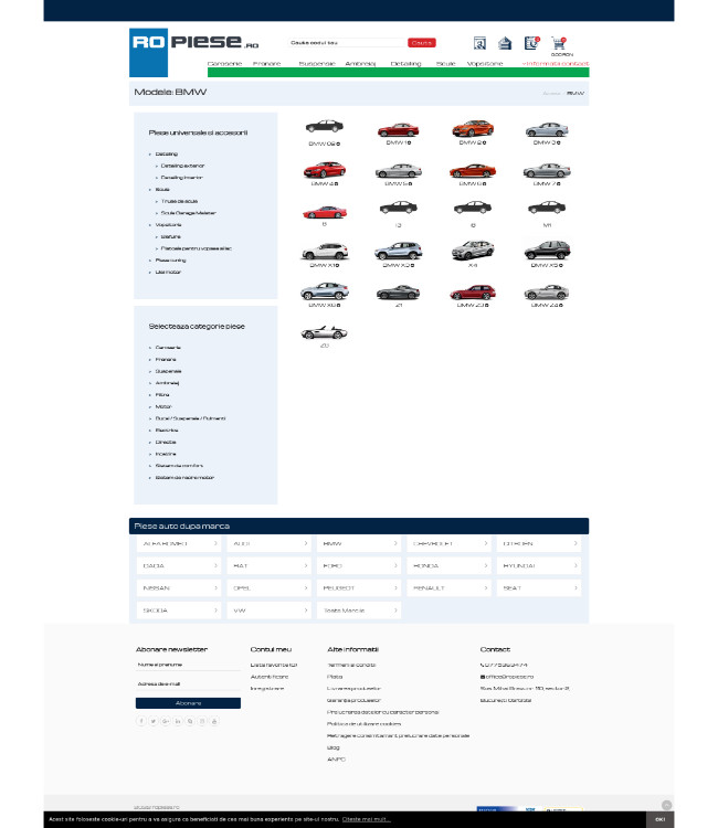 Aftermarket auto parts online store (TecDoc) - ropiese.ro