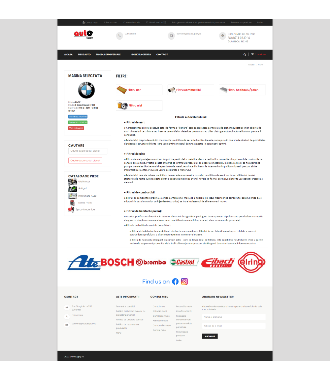 Magazin online de piese auto aftermarket (TecDoc) - www.autosupply.ro/