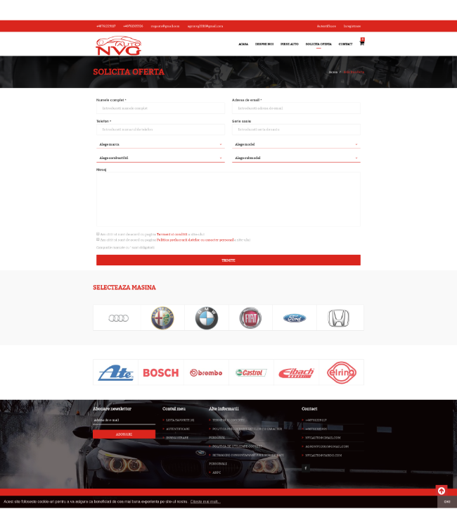Magazin online de piese auto aftermarket (TecDoc) - nvgauto.ro/