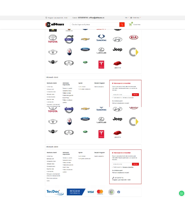 1647272976-Online store using TecDoc Licence - all4cars.ro | HappyWeb.ro