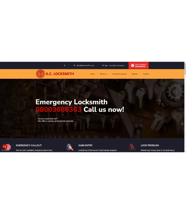 Presentation website - aclocksmith.co.uk/