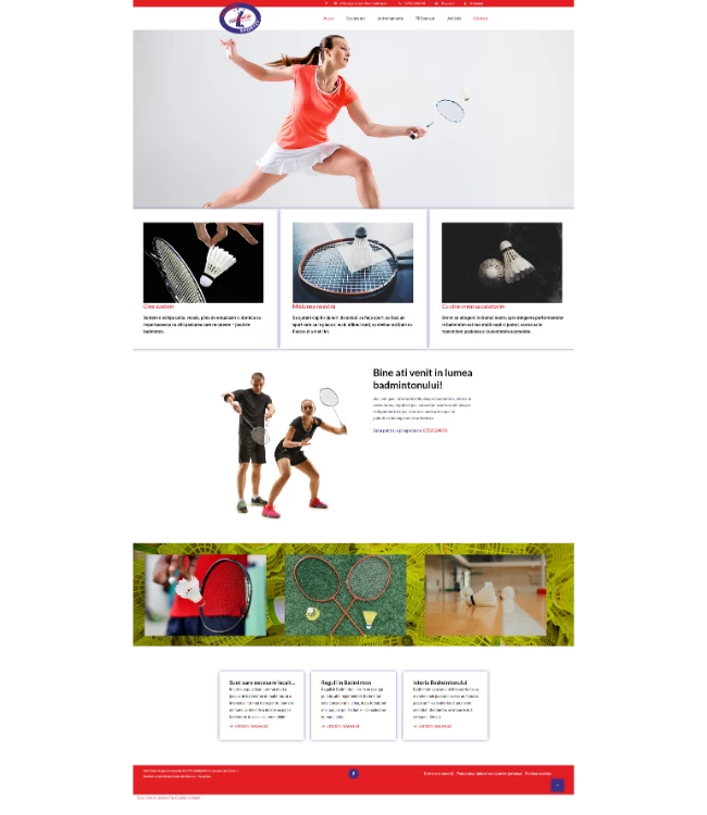 Presentation website - acs-pro-badminton.ro | HappyWeb.ro